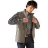 imageAriat Mens Vernon 20 Softshell Vest Athletic Outerwear Casual Full Zip  BlackJetty Gray Embossed