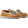 Cream Cheetah Hair on/Dark Tan Suede