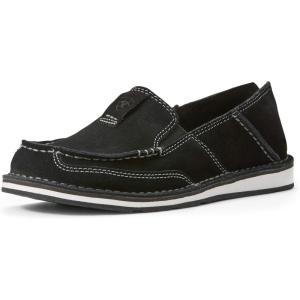 imageAriat Womens Cruiser Embossed Moccasins Flats Casual  BlueBlack Suede