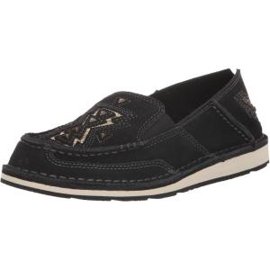 imageAriat Womens Cruiser Embossed Moccasins Flats Casual  BlueBlack SuedeGold Glitter
