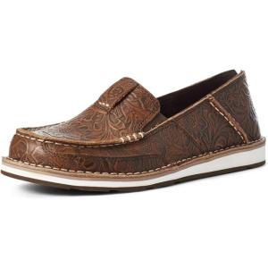 imageAriat Womens Cruiser Embossed Moccasins Flats Casual  BlueDark CottageTurquoise