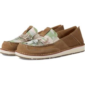imageAriat Womens Cruiser Embossed Moccasins Flats Casual  BlueRelaxed Bark