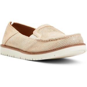imageAriat Womens Cruiser Embossed Moccasins Flats Casual  BlueRose Gold Metallic