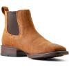 imageAriat Mens Booker Ultra Embroidered Square Toe Chelsea Casual Boots Ankle  BlueBar Top Brown