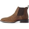 imageAriat Mens Booker Ultra Embroidered Square Toe Chelsea Casual Boots Ankle  BlueDistressed Tan