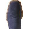 imageAriat Mens Booker Ultra Embroidered Square Toe Chelsea Casual Boots Ankle  BlueNavy Suede