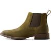 imageAriat Mens Booker Ultra Embroidered Square Toe Chelsea Casual Boots Ankle  BlueOlive Suede