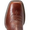 imageAriat Mens Booker Ultra Embroidered Square Toe Chelsea Casual Boots Ankle  BlueRoyal Brown