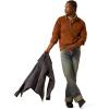 imageAriat Mens Yellowstone Earth Retro Snap Long Sleeve ShirtTerra Cotta