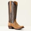 imageAriat Womens Yellowstone Arena Dirt Western BootTan RoughoutToffee Crunch