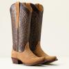 imageAriat Womens Yellowstone Arena Dirt Western BootTan RoughoutToffee Crunch