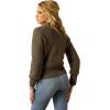 imageAriat Womens Yellowstone Moss Crinkle SweaterEarth Heather