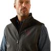 imageARIAT Mens Logo Softshell VestCharcoalAmericana