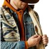 imageARIAT Mens Logo Softshell VestWhite Pepper Southwest