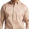 imageARIAT Mens Team Logo Twill Classic Fit Shirt Seascape USAKhaki
