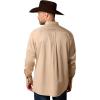 imageARIAT Mens Team Logo Twill Classic Fit Shirt Seascape USAKhaki