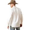 imageARIAT Mens Team Logo Twill Classic Fit Shirt Seascape USAWhite