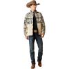 imageARIAT mens Logo Softshell JacketWhite Pepper Southwest