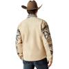 imageARIAT mens Logo Softshell JacketWhite Pepper Southwest