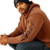 imageAriat Male Ariat Logo HoodieAztecCoffee Bean
