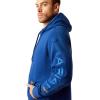 imageAriat Male Ariat Logo HoodieGlacier BlueImperial Blue