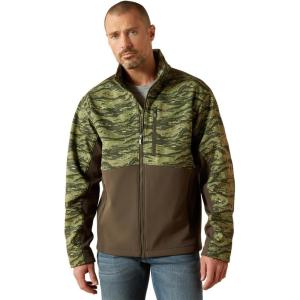 imageARIAT mens Logo Softshell JacketEarth Green Camo