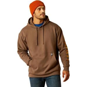 imageAriat Male Ariat Logo HoodieChocolate ChipGolden Brown