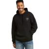 imageARIAT Mens Camo Flag Hoodie Charcoal HeatherPatriot 20 BlackGrey