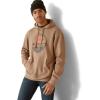 imageARIAT Mens Camo Flag Hoodie Charcoal HeatherPeak Desert Dune Heather