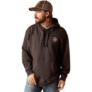 imageARIAT Mens Camo Flag Hoodie Charcoal HeatherArrowhead Phantom