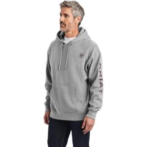 imageARIAT Mens Camo Flag Hoodie Charcoal HeatherHeather Grey