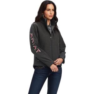 imageARIAT Team Patriot Softshell JacketHeather Charcoal Softshell Jacket