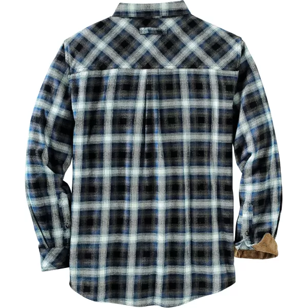 imageLegendary Whitetails Mens Buck Camp Flannel Long Sleeve Plaid Button Down Casual Shirt Corduroy CuffsBirch Poseidon Plaid