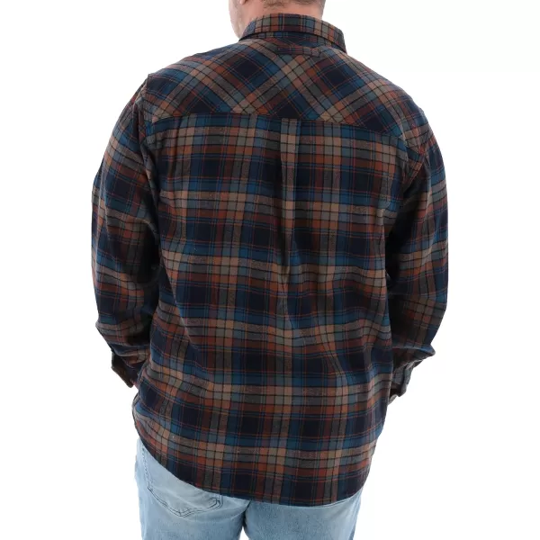 imageLegendary Whitetails Mens Buck Camp Flannel Long Sleeve Plaid Button Down Casual Shirt Corduroy CuffsBrownstone Plaid