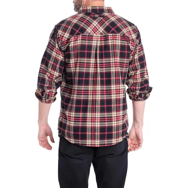 imageLegendary Whitetails Mens Buck Camp Flannel Long Sleeve Plaid Button Down Casual Shirt Corduroy CuffsFrontier Plaid