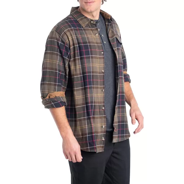 imageLegendary Whitetails Mens Buck Camp Flannel Long Sleeve Plaid Button Down Casual Shirt Corduroy CuffsHuntsman Plaid