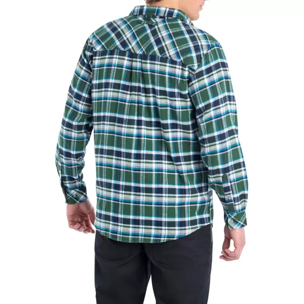 imageLegendary Whitetails Mens Buck Camp Flannel Long Sleeve Plaid Button Down Casual Shirt Corduroy CuffsPike Place Plaid