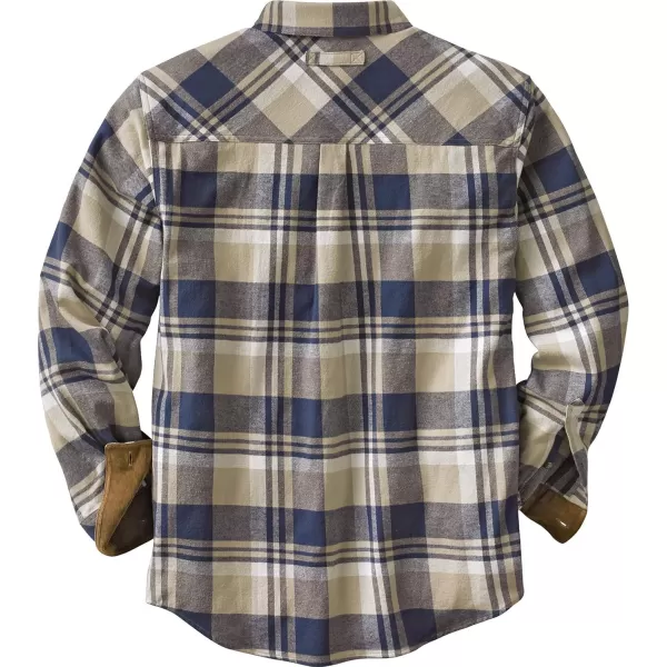 imageLegendary Whitetails Mens Buck Camp Flannel Long Sleeve Plaid Button Down Casual Shirt Corduroy CuffsShale Plaid