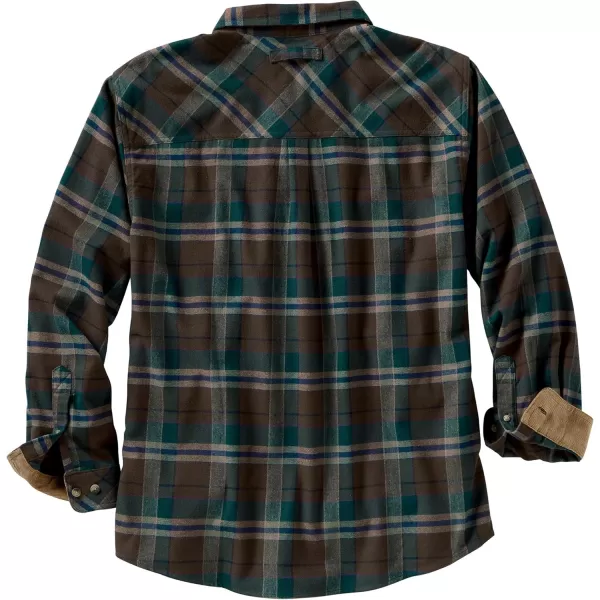 imageLegendary Whitetails Mens Buck Camp Flannel Long Sleeve Plaid Button Down Casual Shirt Corduroy CuffsSmoky Mountain Plaid