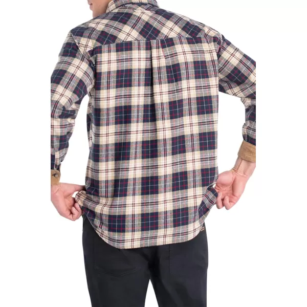 imageLegendary Whitetails Mens Buck Camp Flannel Long Sleeve Plaid Button Down Casual Shirt Corduroy CuffsTartan Stone Plaid