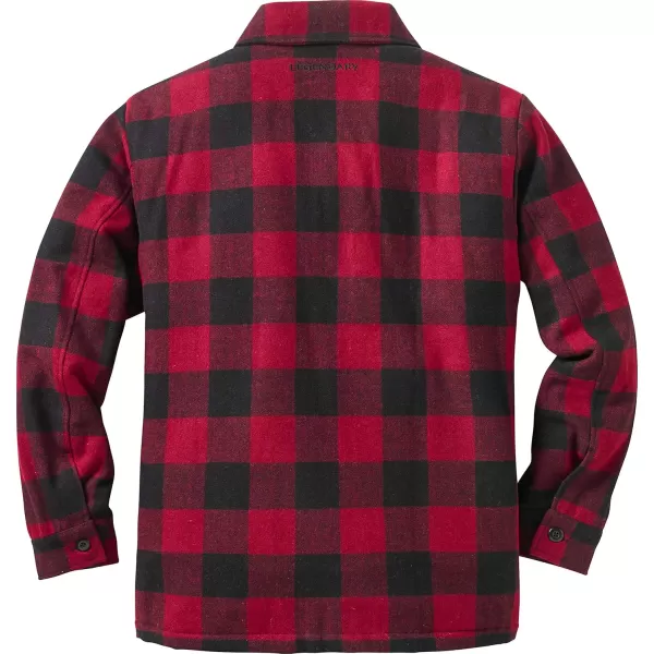 imageLegendary Whitetails Mens Outdoorsman Wool Coat Winter Outerwear Jacket Berber Lined Work ClothingBuffalo Plaid