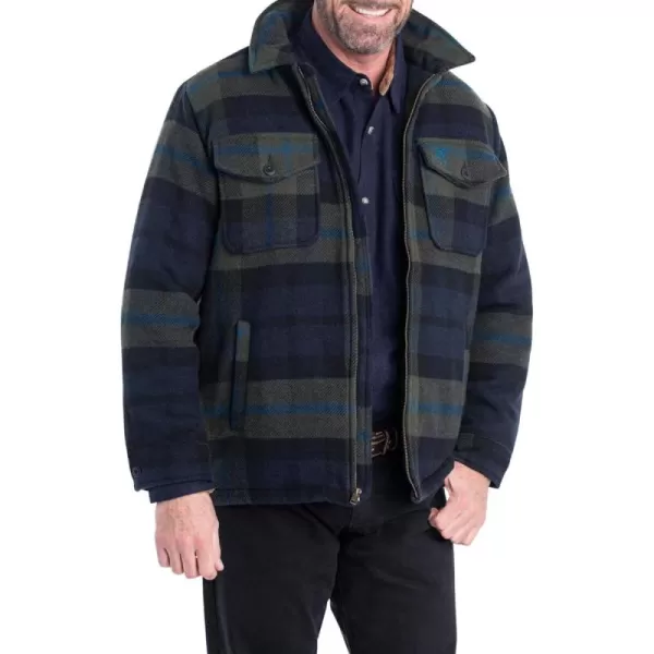 imageLegendary Whitetails Mens Outdoorsman Wool Coat Winter Outerwear Jacket Berber Lined Work ClothingEerie Night Plaid