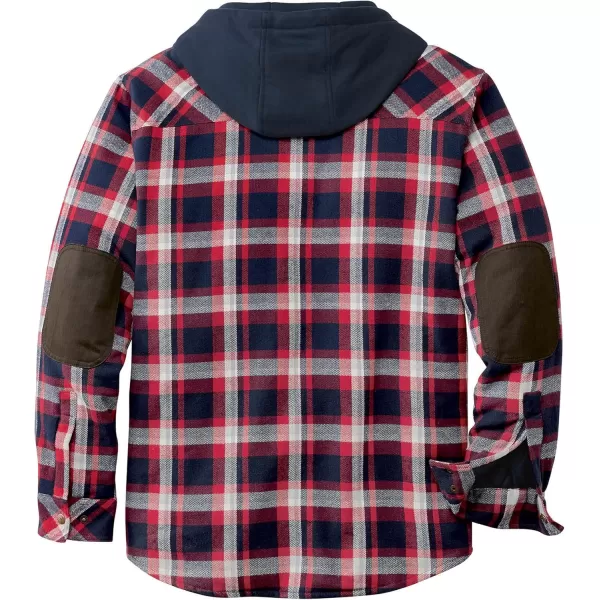 imageLegendary Whitetails Mens Camp Night Berber Lined Hooded Flannel Shirt JacketNight Racer Plaid