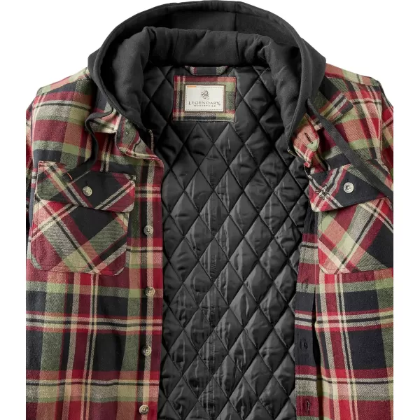 imageLegendary Whitetails Mens Maplewood Hooded Shirt JacketSpruce Mountain Plaid