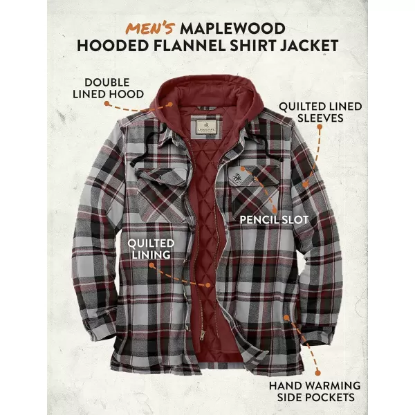 imageLegendary Whitetails Mens Maplewood Hooded Shirt JacketWindstorm Plaid