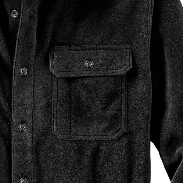 imageLegendary Whitetails Mens Navigator Fleece Button Up ShirtBlack