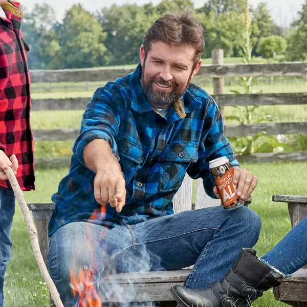 imageLegendary Whitetails Mens Navigator Fleece Button Up ShirtLiberty Buffalo Plaid Blue