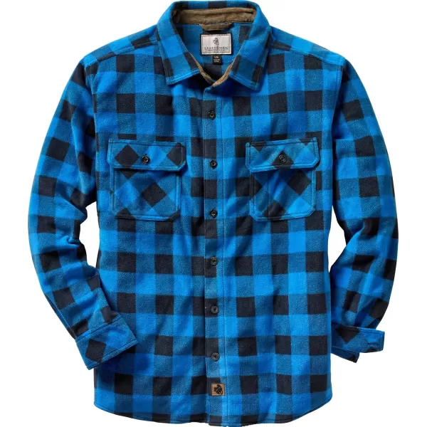 imageLegendary Whitetails Mens Navigator Fleece Button Up ShirtLiberty Buffalo Plaid Blue