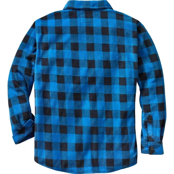 imageLegendary Whitetails Mens Navigator Fleece Button Up ShirtLiberty Buffalo Plaid Blue