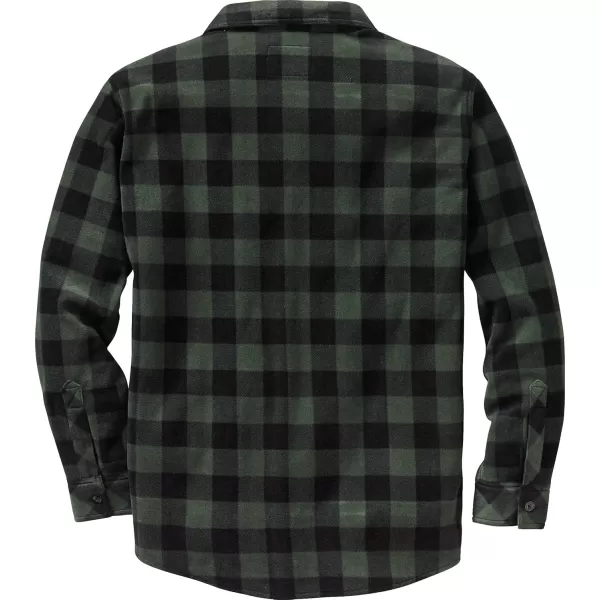 imageLegendary Whitetails Mens Navigator Fleece Button Up ShirtNight Forest Plaid